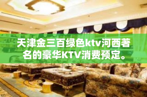 天津金三百绿色ktv河西著名的豪华KTV消费预定。