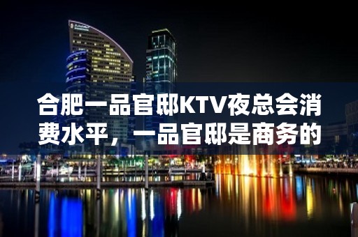 合肥一品官邸KTV夜总会消费水平，一品官邸是商务的吗。