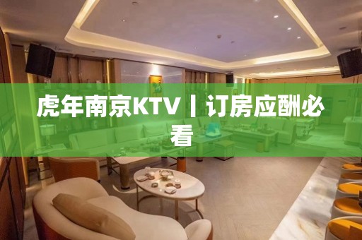 虎年﻿南京KTV丨订房应酬必看