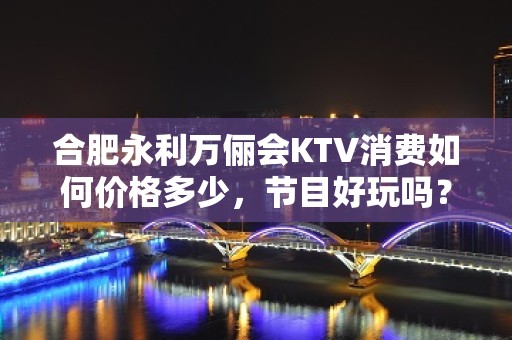 合肥永利万俪会KTV消费如何价格多少，节目好玩吗？