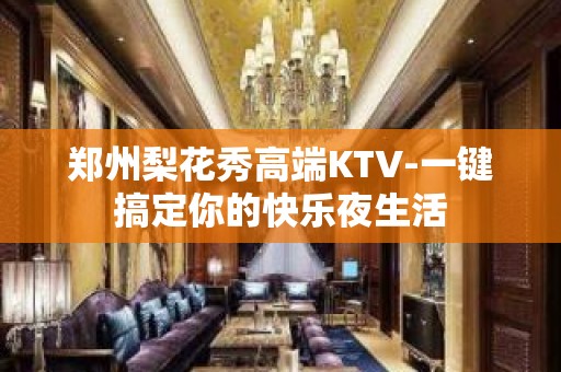 郑州梨花秀高端KTV-一键搞定你的快乐夜生活