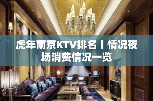 虎年﻿南京KTV排名丨情况夜场消费情况一览