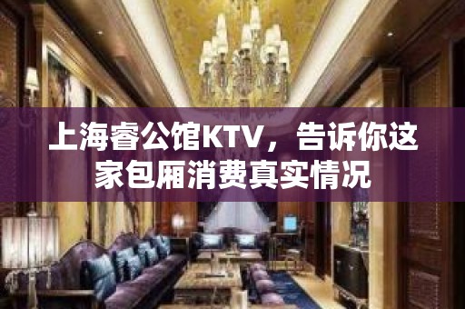 上海睿公馆KTV，告诉你这家包厢消费真实情况