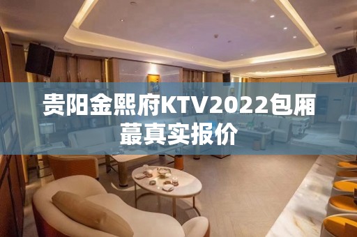 贵阳金熙府KTV2022包厢蕞真实报价