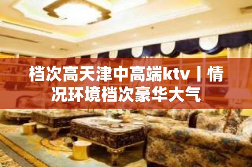 档次高天津中高端ktv丨情况环境档次豪华大气