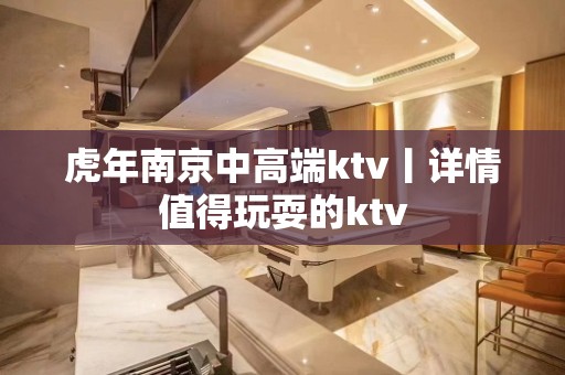 虎年南京中高端ktv丨详情值得玩耍的ktv