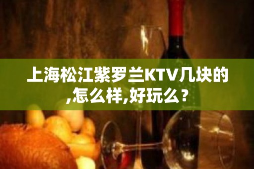 上海松江紫罗兰KTV几块的,怎么样,好玩么？