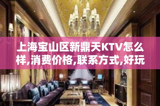 上海宝山区新鼎天KTV怎么样,消费价格,联系方式,好玩吗