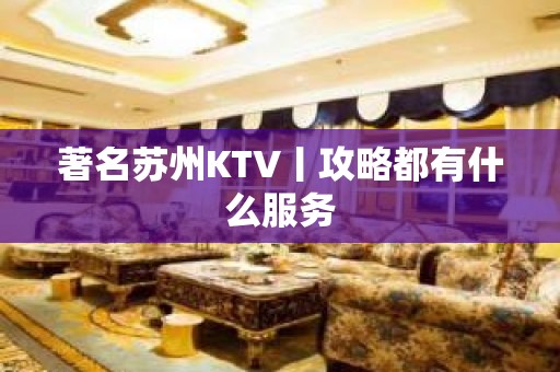 著名苏州KTV丨攻略都有什么服务