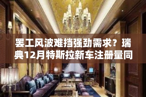 罢工风波难挡强劲需求？瑞典12月特斯拉新车注册量同比增长近9%