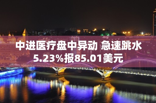 中进医疗盘中异动 急速跳水5.23%报85.01美元