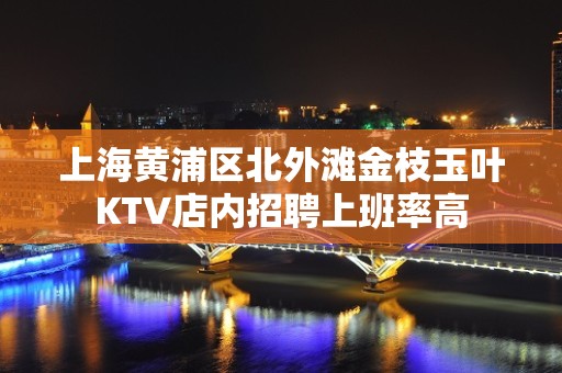 上海黄浦区北外滩金枝玉叶KTV店内招聘上班率高