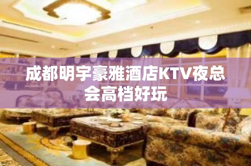 成都明宇豪雅酒店KTV夜总会高档好玩