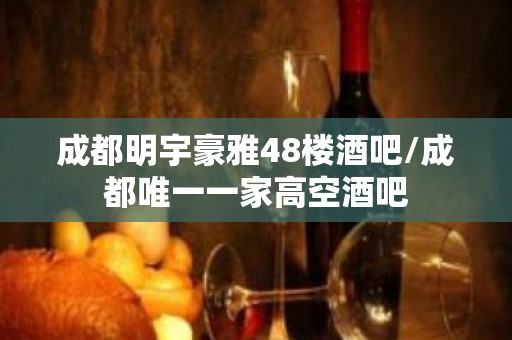 成都明宇豪雅48楼酒吧/成都唯一一家高空酒吧