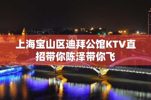 上海宝山区迪拜公馆KTV直招带你陈泽带你飞