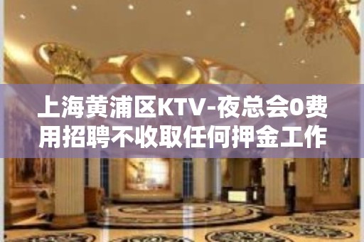 上海黄浦区KTV-夜总会0费用招聘不收取任何押金工作简单易学