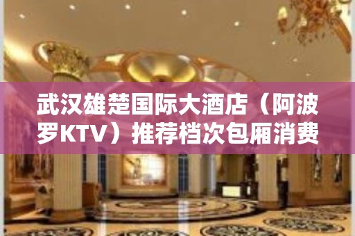 武汉雄楚国际大酒店（阿波罗KTV）推荐档次包厢消费一览