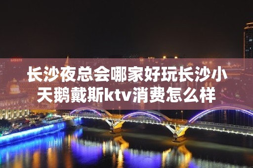 长沙夜总会哪家好玩长沙小天鹅戴斯ktv消费怎么样