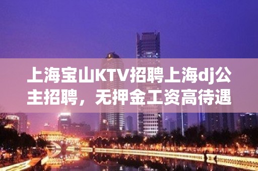 上海宝山KTV招聘上海dj公主招聘，无押金工资高待遇好