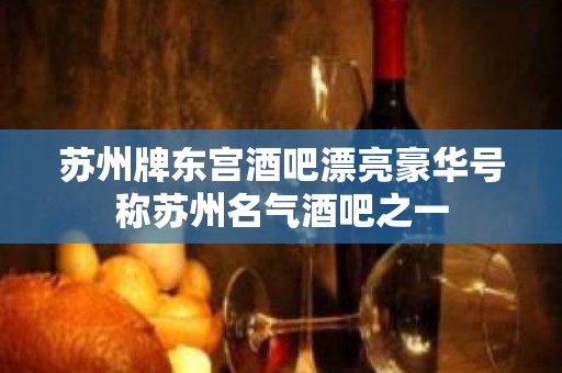 苏州牌东宫酒吧漂亮豪华号称苏州名气酒吧之一