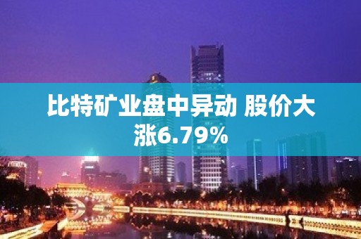 比特矿业盘中异动 股价大涨6.79%