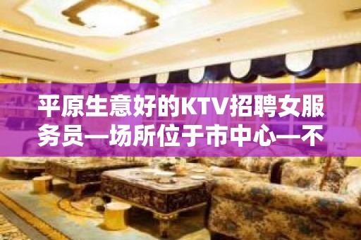 平原生意好的KTV招聘女服务员—场所位于市中心—不收费用