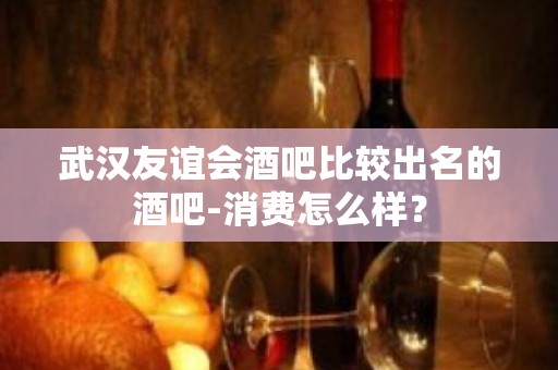 武汉友谊会酒吧比较出名的酒吧-消费怎么样？