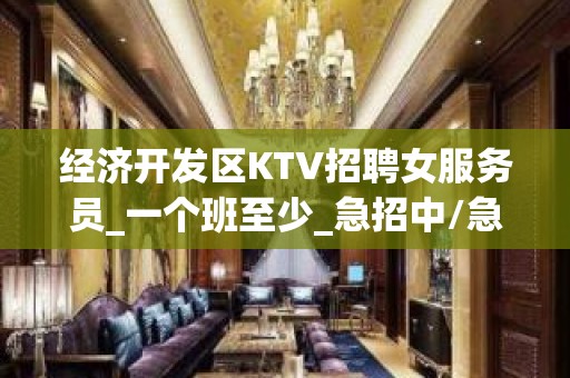 经济开发区KTV招聘女服务员_一个班至少_急招中/急缺中