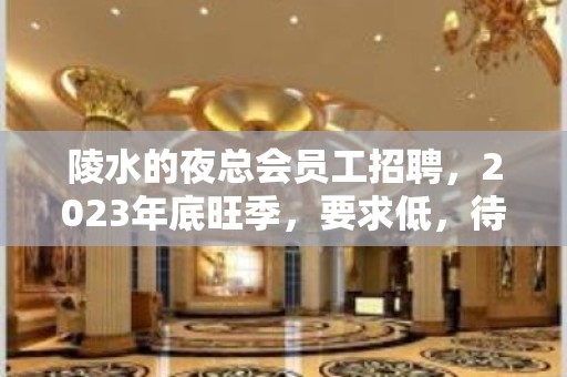 陵水的夜总会员工招聘，2023年底旺季，要求低，待遇高