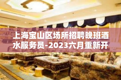 上海宝山区场所招聘晚班酒水服务员-2023六月重新开始