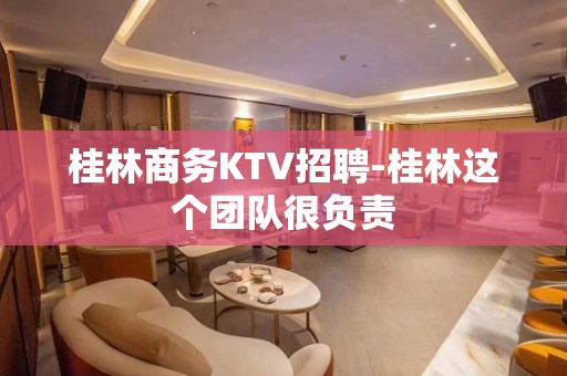 桂林商务KTV招聘-桂林这个团队很负责