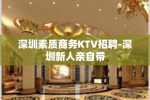 深圳素质商务KTV招聘-深圳新人亲自带