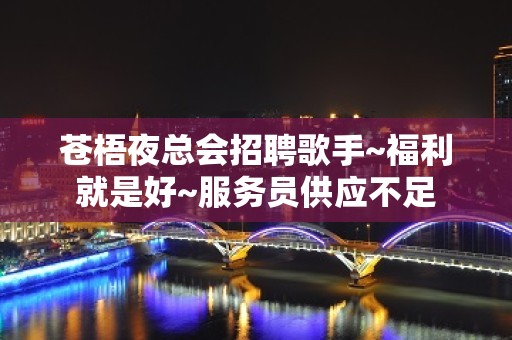 苍梧夜总会招聘歌手~福利就是好~服务员供应不足