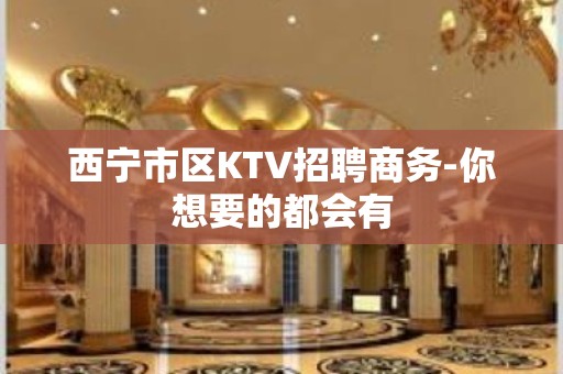 西宁市区KTV招聘商务-你想要的都会有