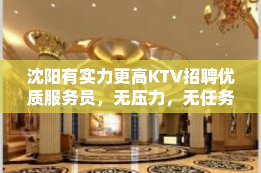 沈阳有实力更高KTV招聘优质服务员，无压力，无任务，无费用