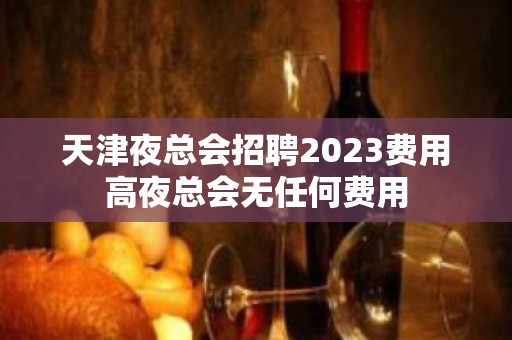 天津夜总会招聘2023费用高夜总会无任何费用