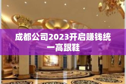 成都公司2023开启赚钱统一高跟鞋