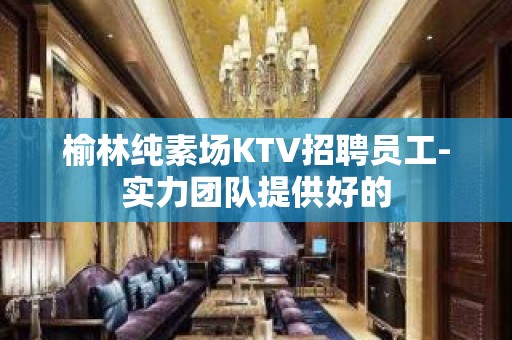 榆林纯素场KTV招聘员工-实力团队提供好的