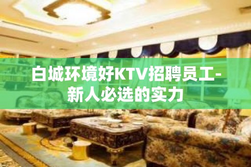 白城环境好KTV招聘员工-新人必选的实力