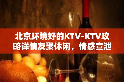 北京环境好的KTV-KTV攻略详情友聚休闲，情感宣泄的好去处！