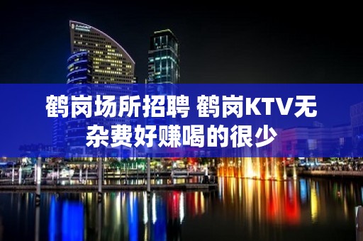 鹤岗场所招聘 鹤岗KTV无杂费好赚喝的很少