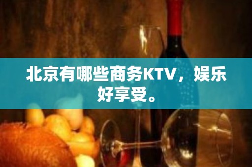 北京有哪些商务KTV，娱乐好享受。