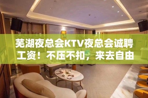 芜湖夜总会KTV夜总会诚聘 工资！不压不扣，来去自由！轻松赚