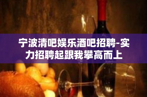 宁波清吧娱乐酒吧招聘-实力招聘起跟我攀高而上