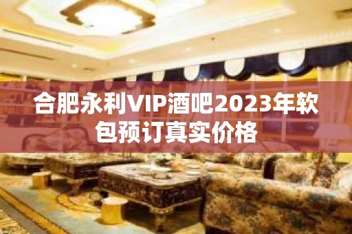 合肥永利VIP酒吧2023年软包预订真实价格