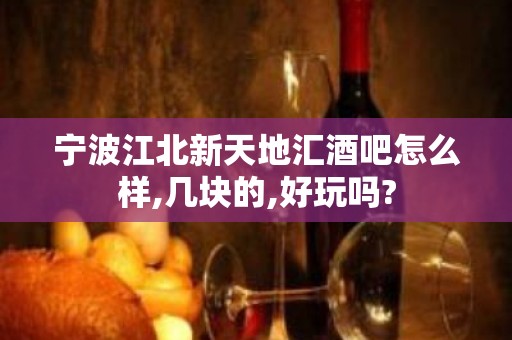 宁波江北新天地汇酒吧怎么样,几块的,好玩吗?