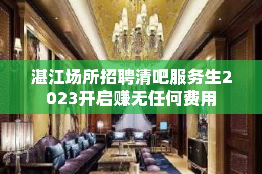 湛江场所招聘清吧服务生2023开启赚无任何费用