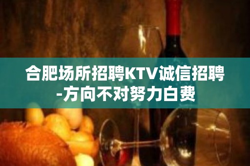 合肥场所招聘KTV诚信招聘-方向不对努力白费