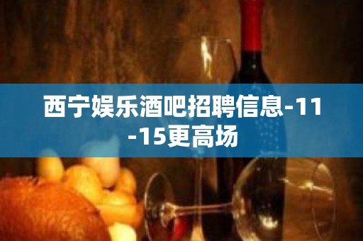 西宁娱乐酒吧招聘信息-11-15更高场