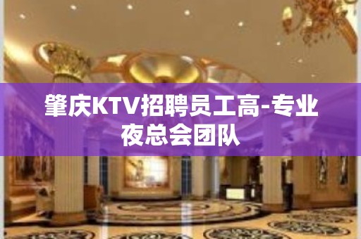 肇庆KTV招聘员工高-专业夜总会团队